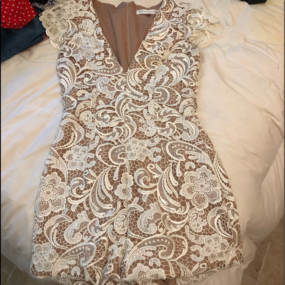 Dress the Population Lace Romper